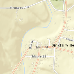 Sinclairville New York Street Map