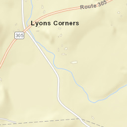 Lyons Corners New York Street Map