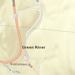 Green River New York Street Map