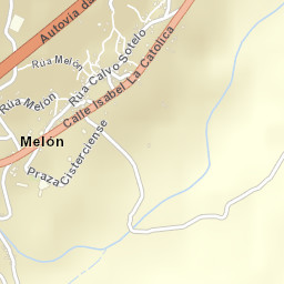 Melón Street Map