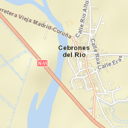 Cebrones del Río Street Map