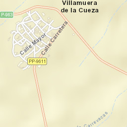 Villamuera de la Cueza Street Map