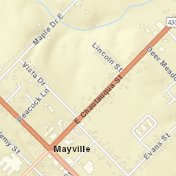 Mayville New York Street Map
