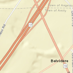 Belvidere New York Street Map