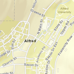 Alfred New York Street Map
