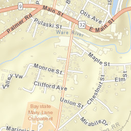 Ware Street Map