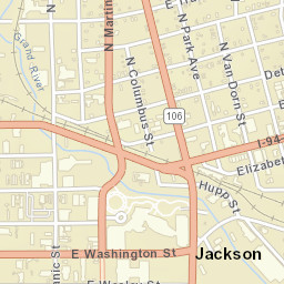 100 South Cooper Street, Jackson, MI  Street Map