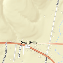 Dewittville New York Street Map