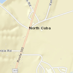 North Cuba New York Street Map