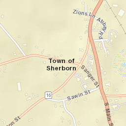 Sherborn Street Map