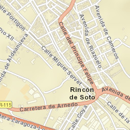 Rincón de Soto Street Map