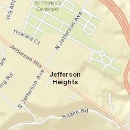 Jefferson Heights New York Street Map