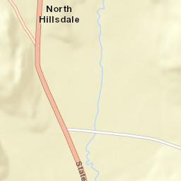 North Hillsdale New York Street Map