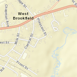West Brookfield Street Map
