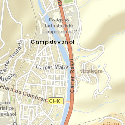 Campdevànol Street Map