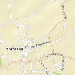 Borrassà Street Map