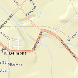 Belmont New York Street Map