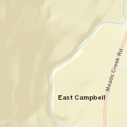East Campbell New York Street Map