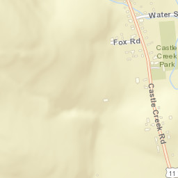 Castle Creek New York Street Map