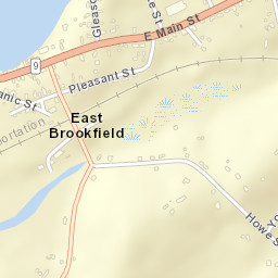 East Brookfield Street Map