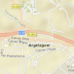 Argelaguer Street Map
