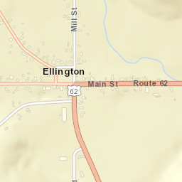Ellington New York Street Map
