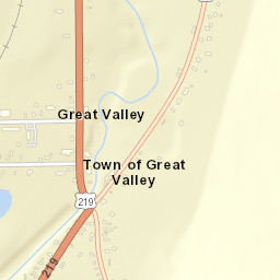 Great Valley New York Street Map