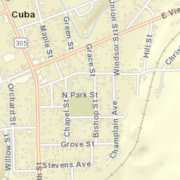 Cuba New York Street Map