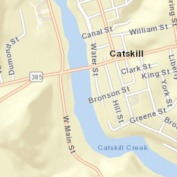 Catskill New York Street Map