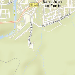 Sant Joan les Fonts Street Map