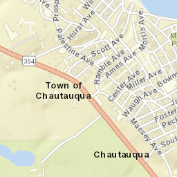Chautauqua New York Street Map