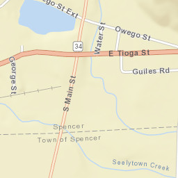 Spencer New York Street Map