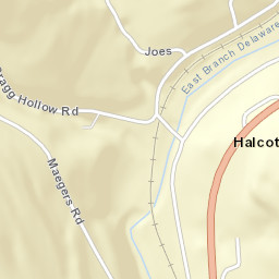 Halcottsville New York Street Map