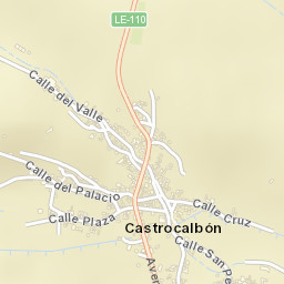 Castrocalbón Street Map