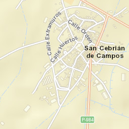 San Cebrián de Campos Street Map