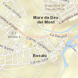 Besalú Street Map