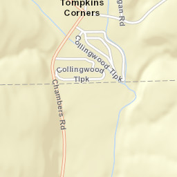 Tompkins Corners New York Street Map