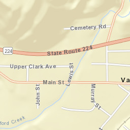 Van Etten New York Street Map