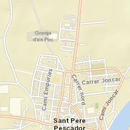 Sant Pere Pescador Street Map