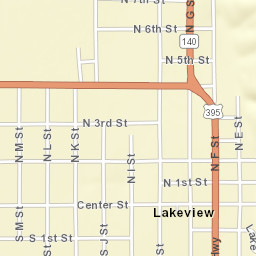 220 South F Street, Lakeview, OR 97630 Street Map