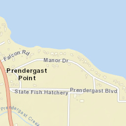 Prendergast Point New York Street Map