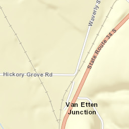 Van Etten Junction New York Street Map