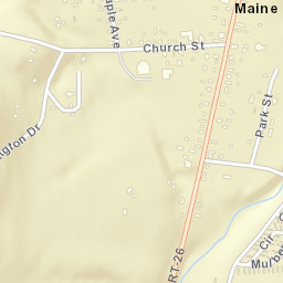 Maine New York Street Map