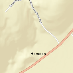 Hamden New York Street Map