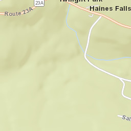 Haines Falls New York Street Map