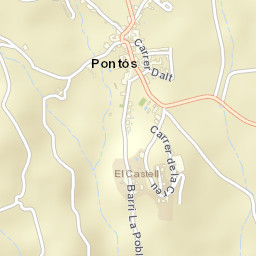 Pontós Street Map