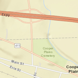 Coopers Plains New York Street Map
