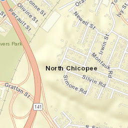 North Chicopee Street Map