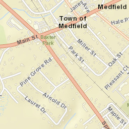 Medfield Street Map