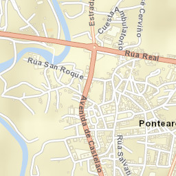 Ponteareas Street Map